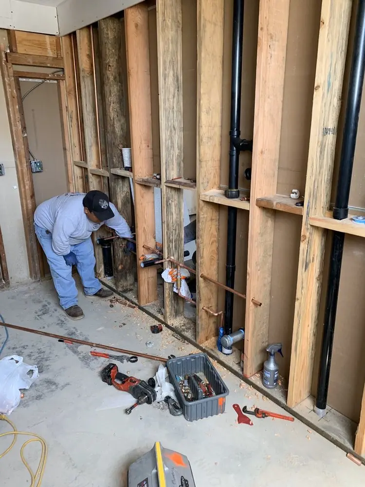 Commercial rough-in plumbing for Water Heater Replacement in Union Park